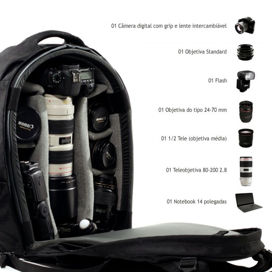 Mochila Alhva Jabuti Pró X M